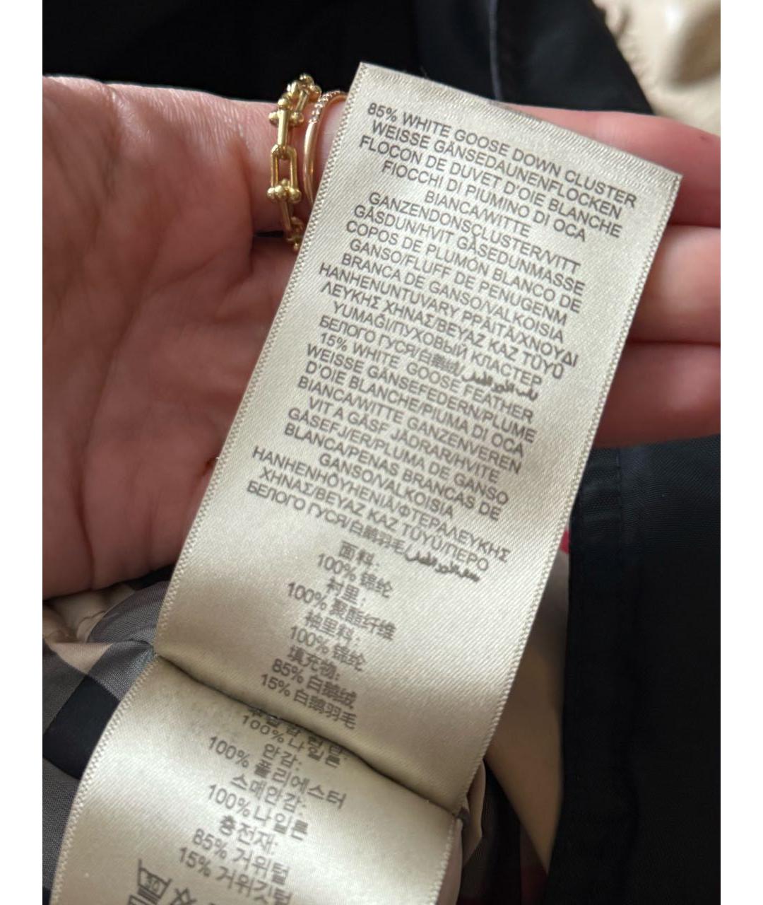 BURBERRY Черный пуховик, фото 7