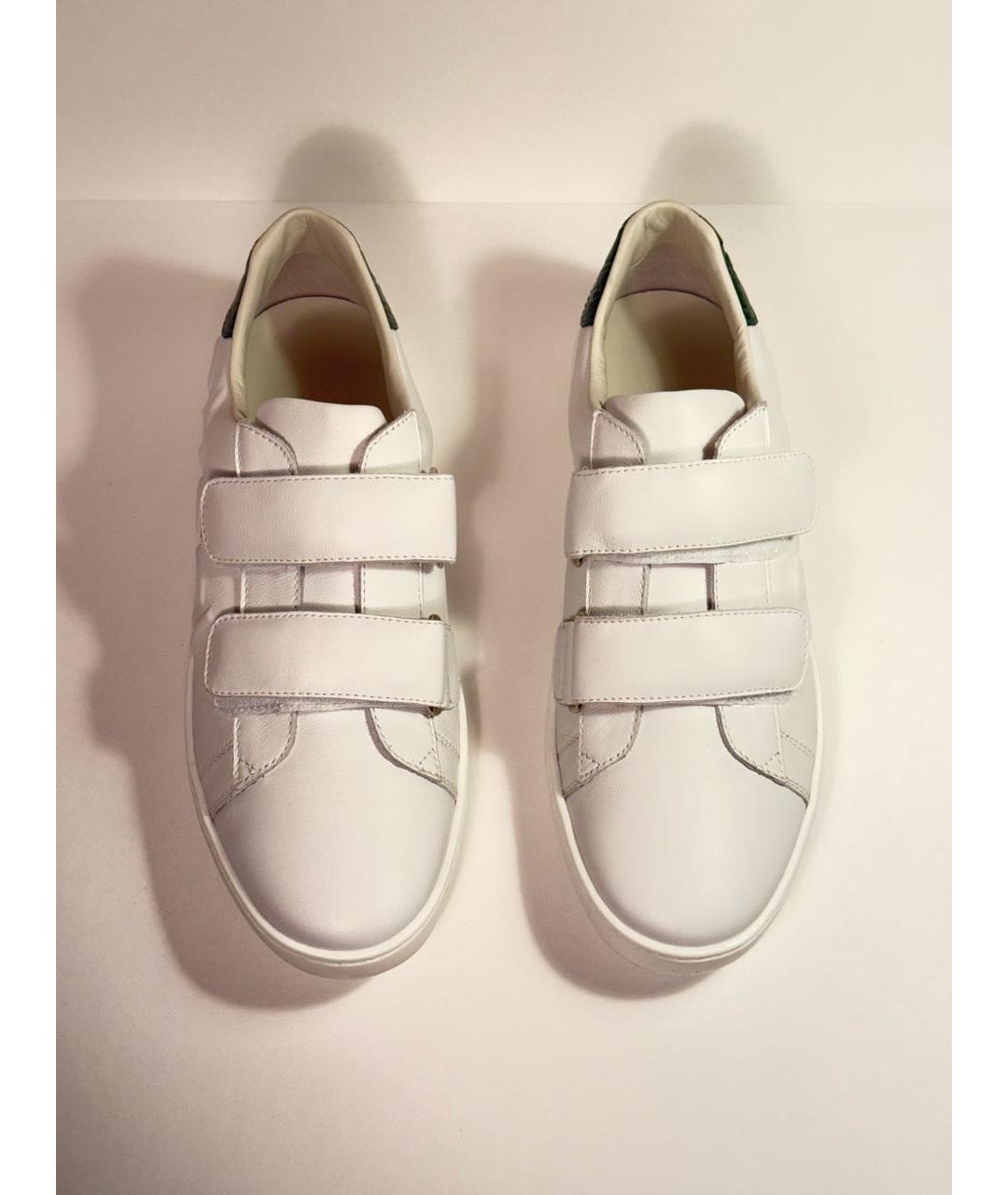 GUCCI KIDS Белые кожаные кеды, фото 2