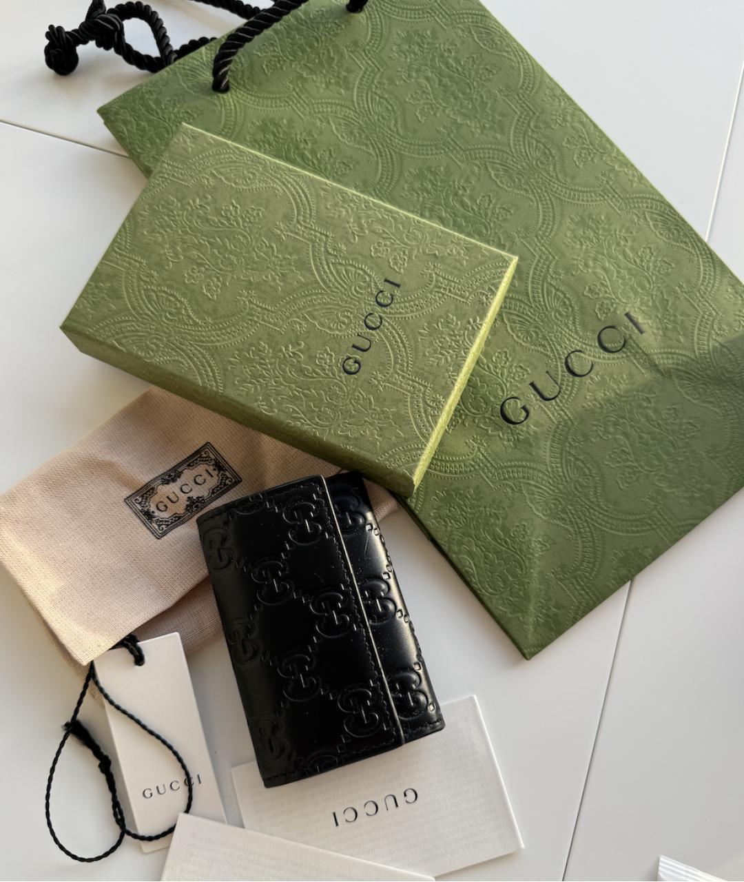 GUCCI Черная ключница, фото 3