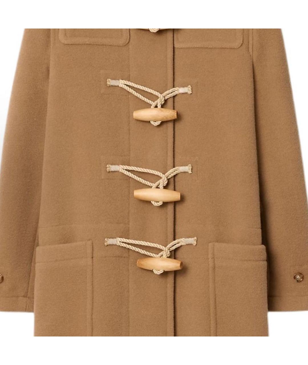 BURBERRY Бежевое шерстяное пальто, фото 3