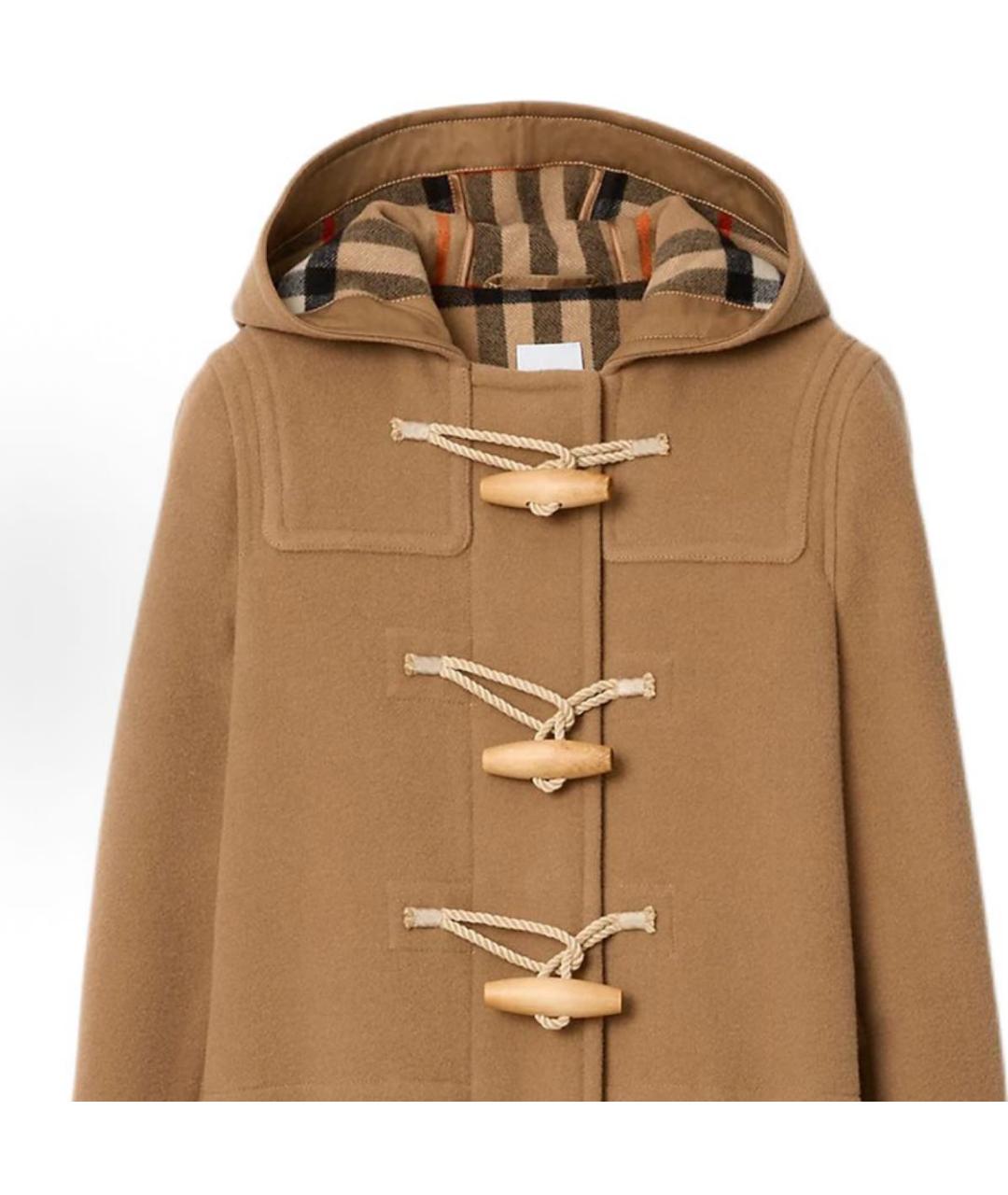 BURBERRY Бежевое шерстяное пальто, фото 2