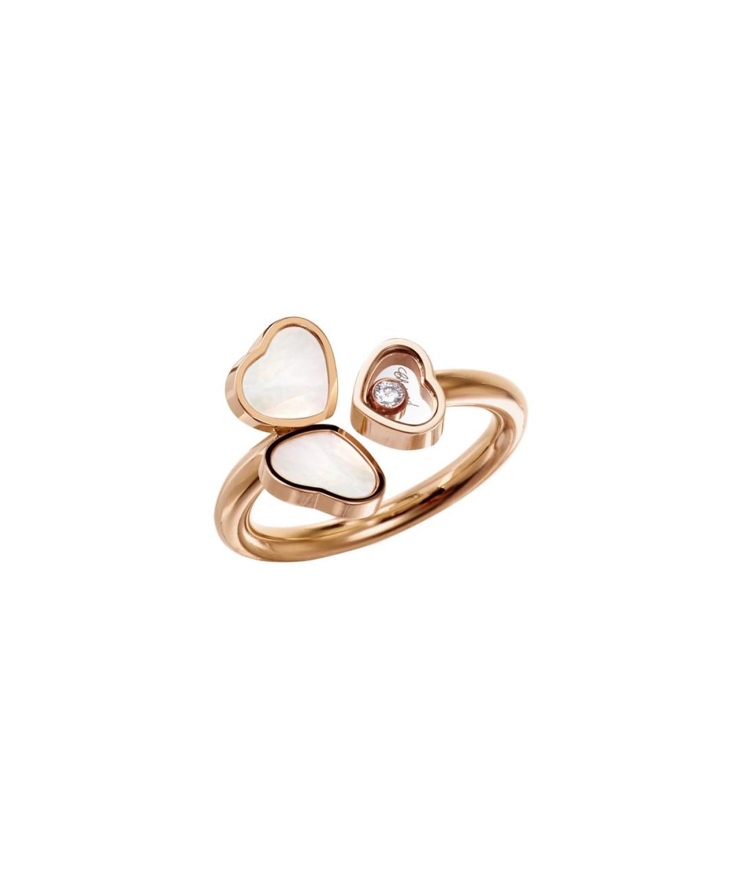 CHOPARD Желтое кольцо из розового золота, фото 5