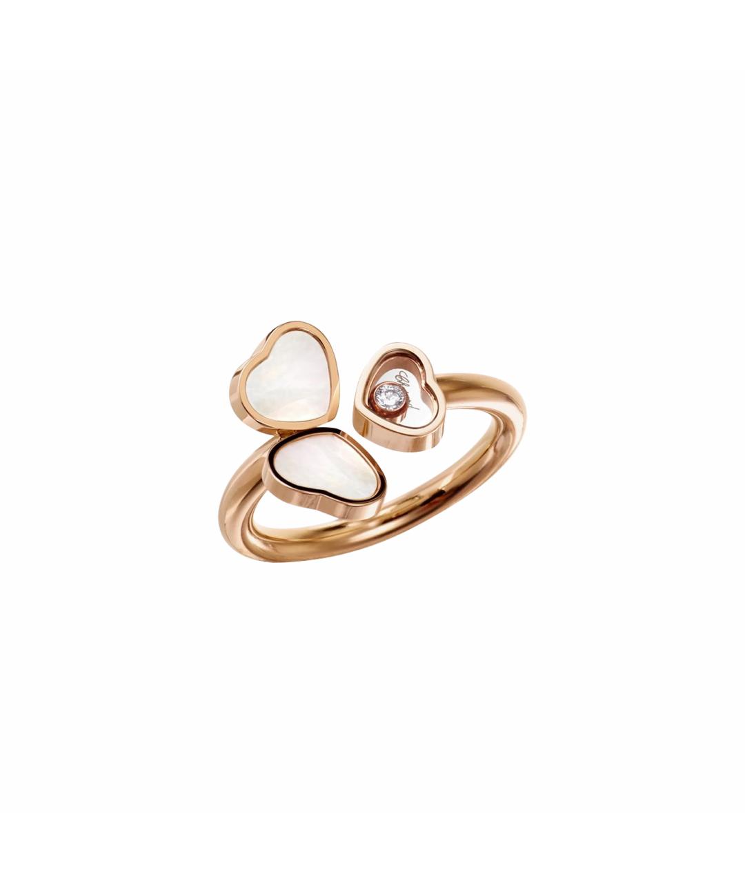CHOPARD Желтое кольцо из розового золота, фото 1