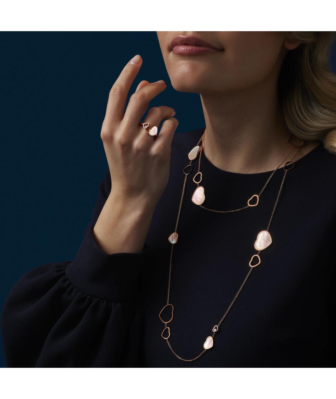 CHOPARD Желтое кольцо из розового золота, фото 5