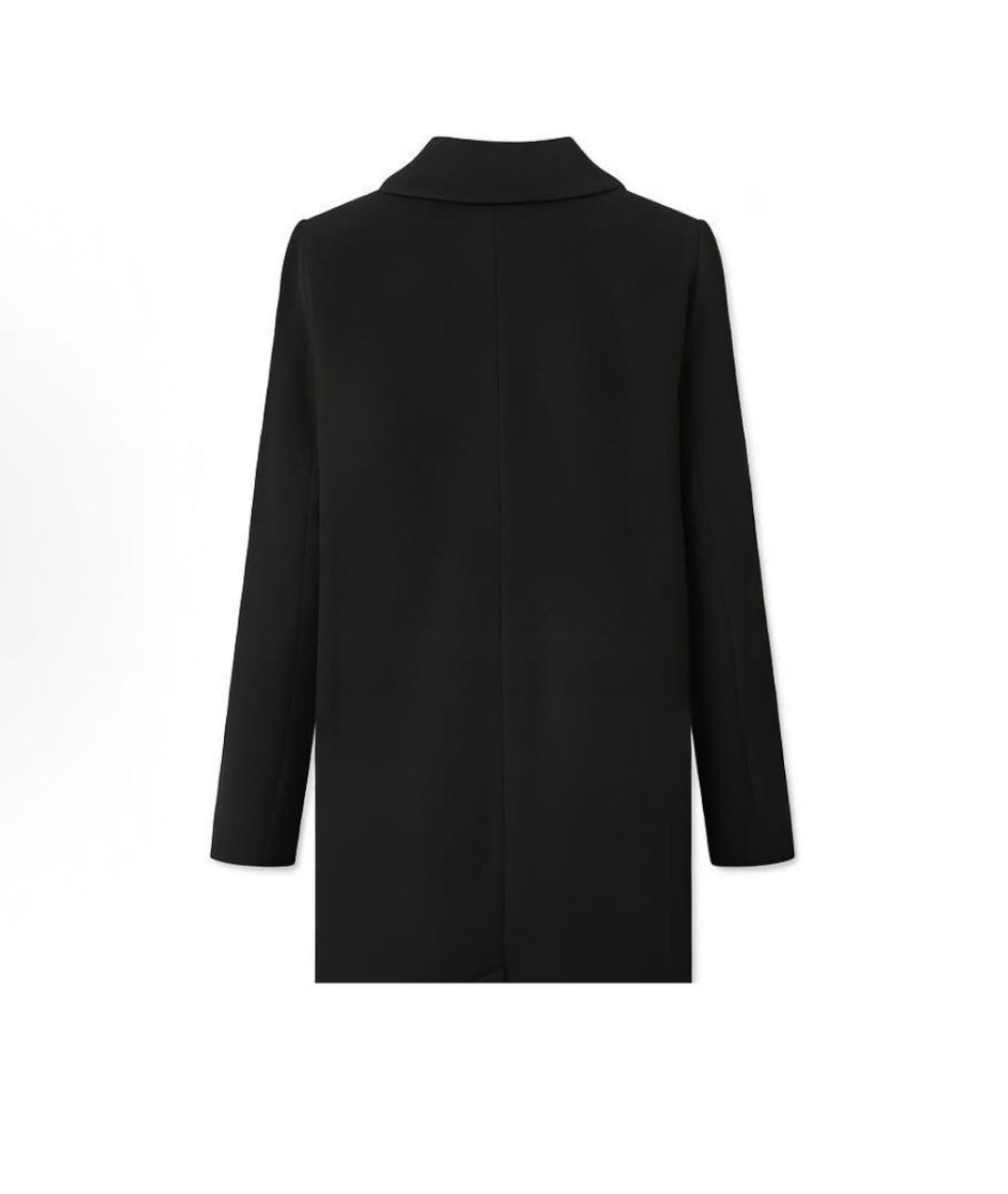 SAINT LAURENT Черное шерстяное пальто, фото 5