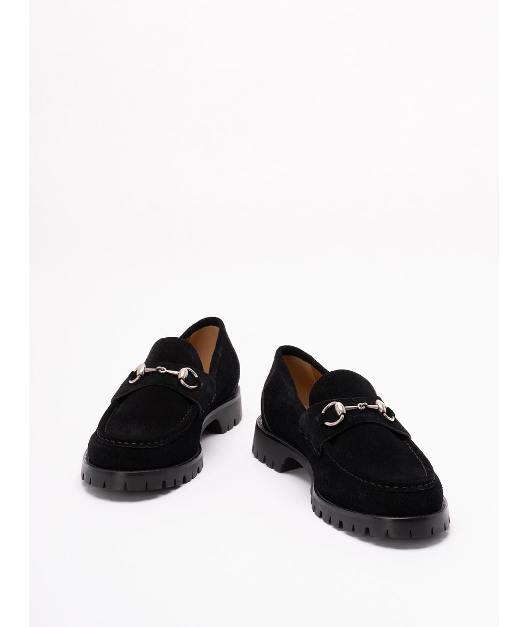 GUCCI Черные кожаные лоферы, фото 2