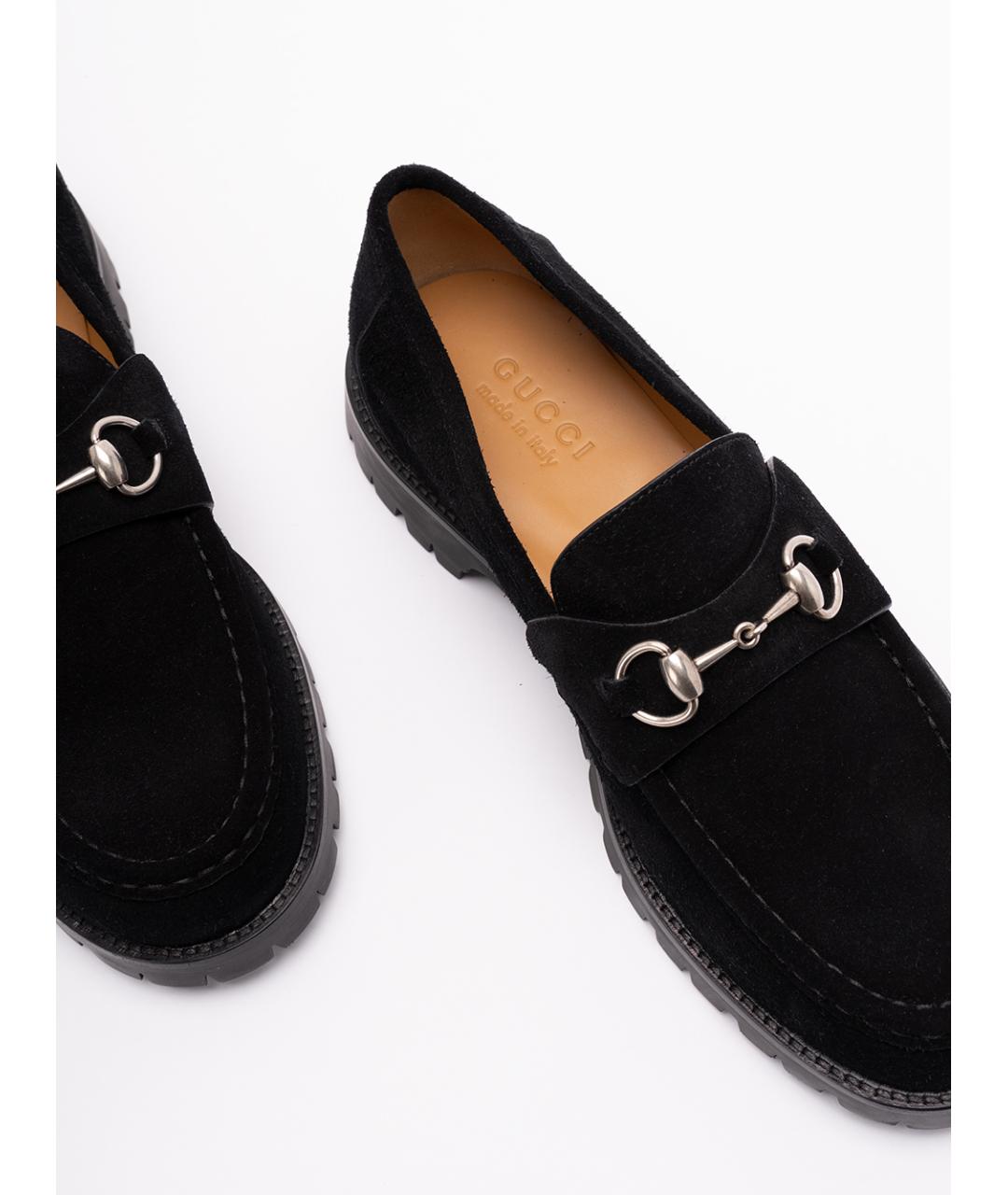 GUCCI Черные кожаные лоферы, фото 5