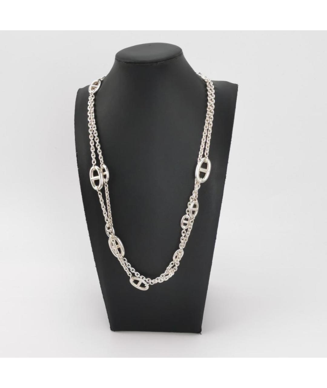 HERMES Серебряная серебряная цепочка, фото 2