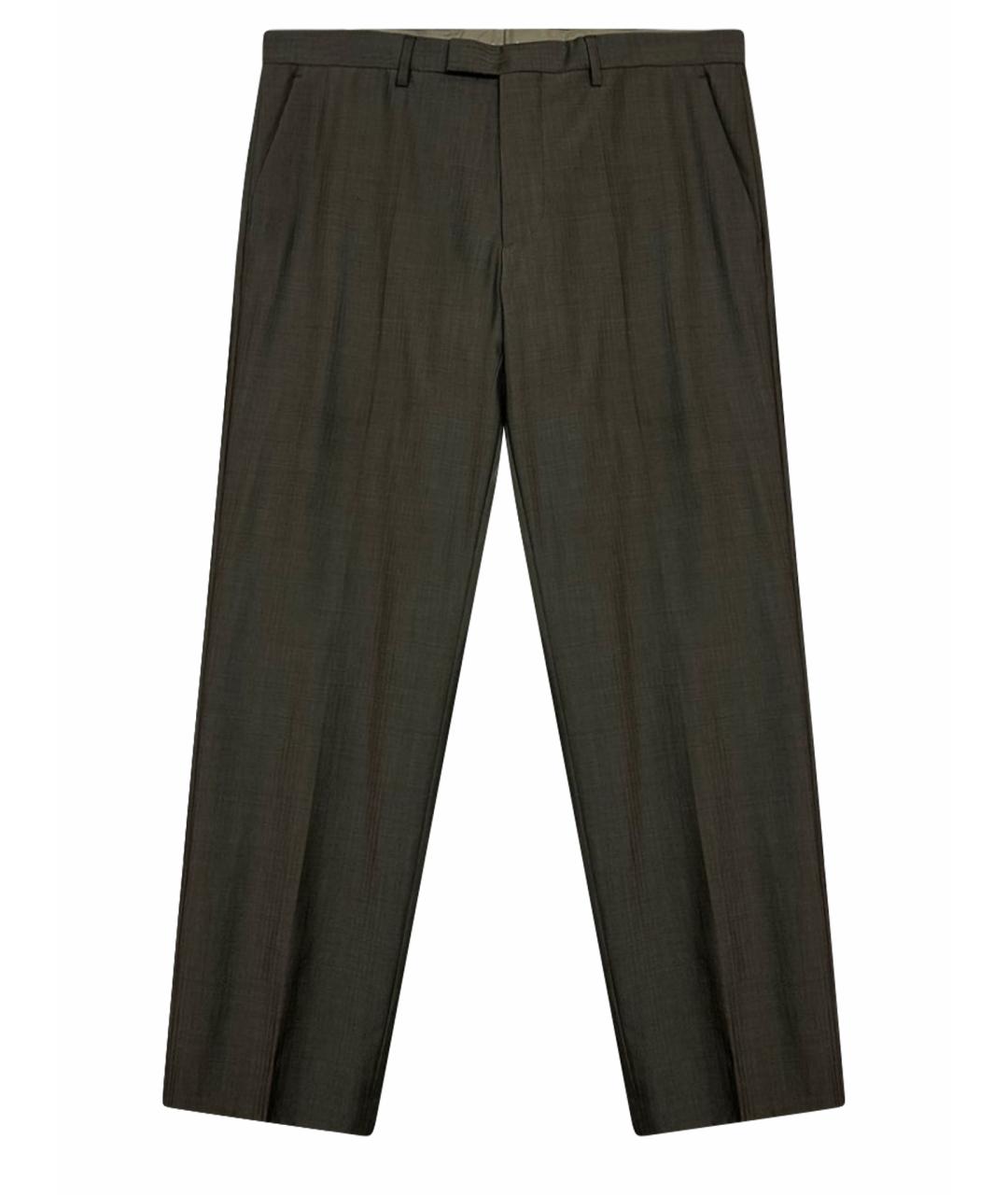 HUGO BOSS Серые шерстяные классические брюки, фото 1