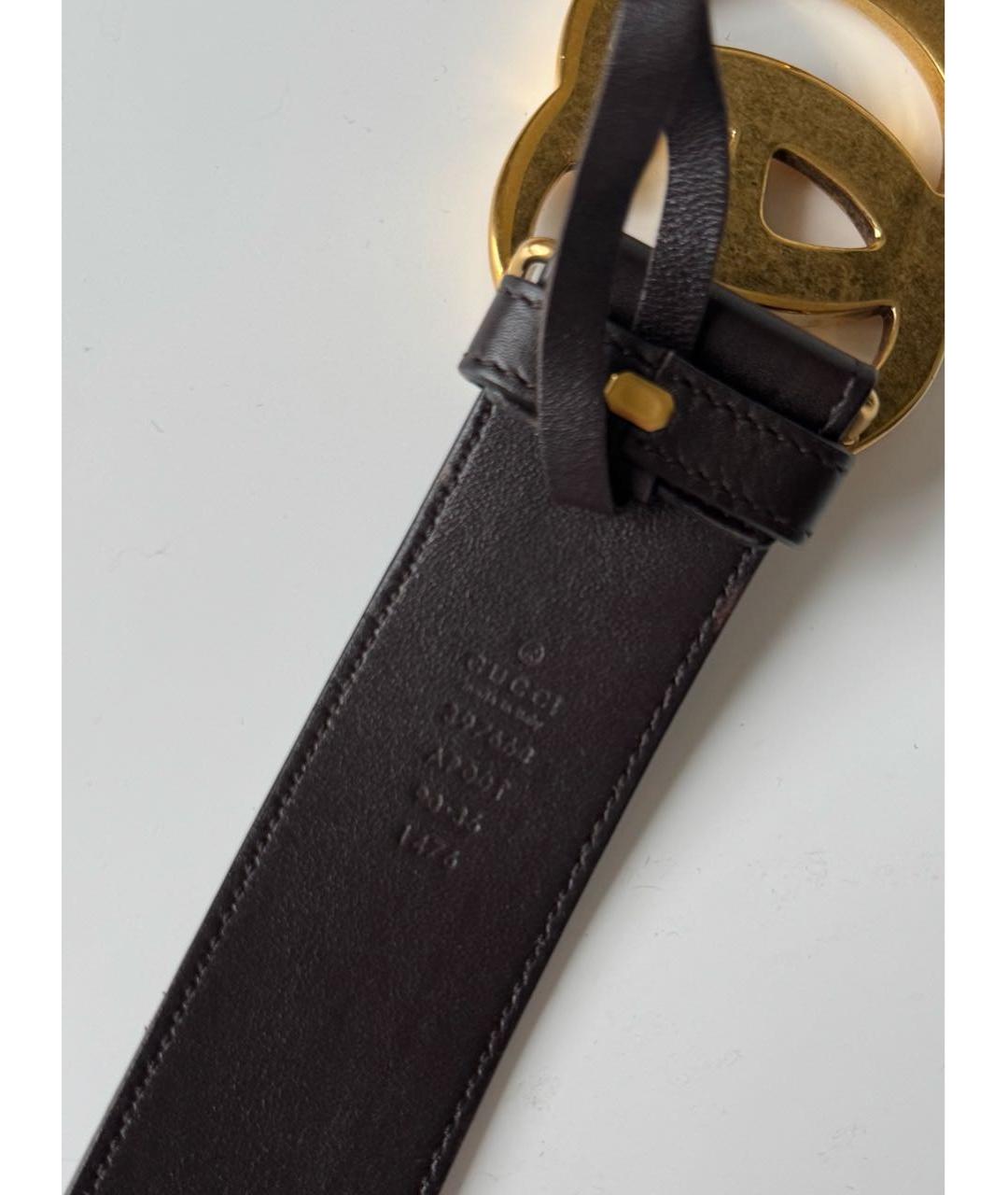 GUCCI Коричневый кожаный ремень, фото 2