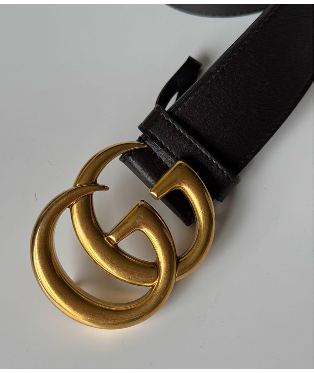 GUCCI Коричневый кожаный ремень, фото 3