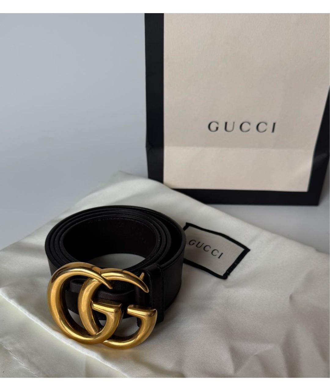 GUCCI Коричневый кожаный ремень, фото 4