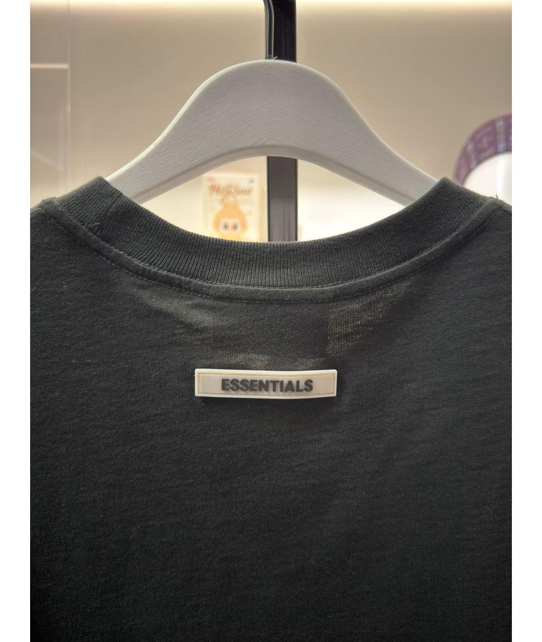 FEAR OF GOD ESSENTIALS Черная футболка, фото 4