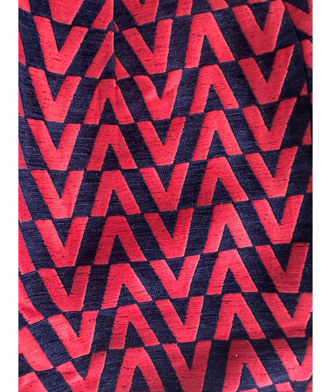 VALENTINO Бордовая юбка мини, фото 4