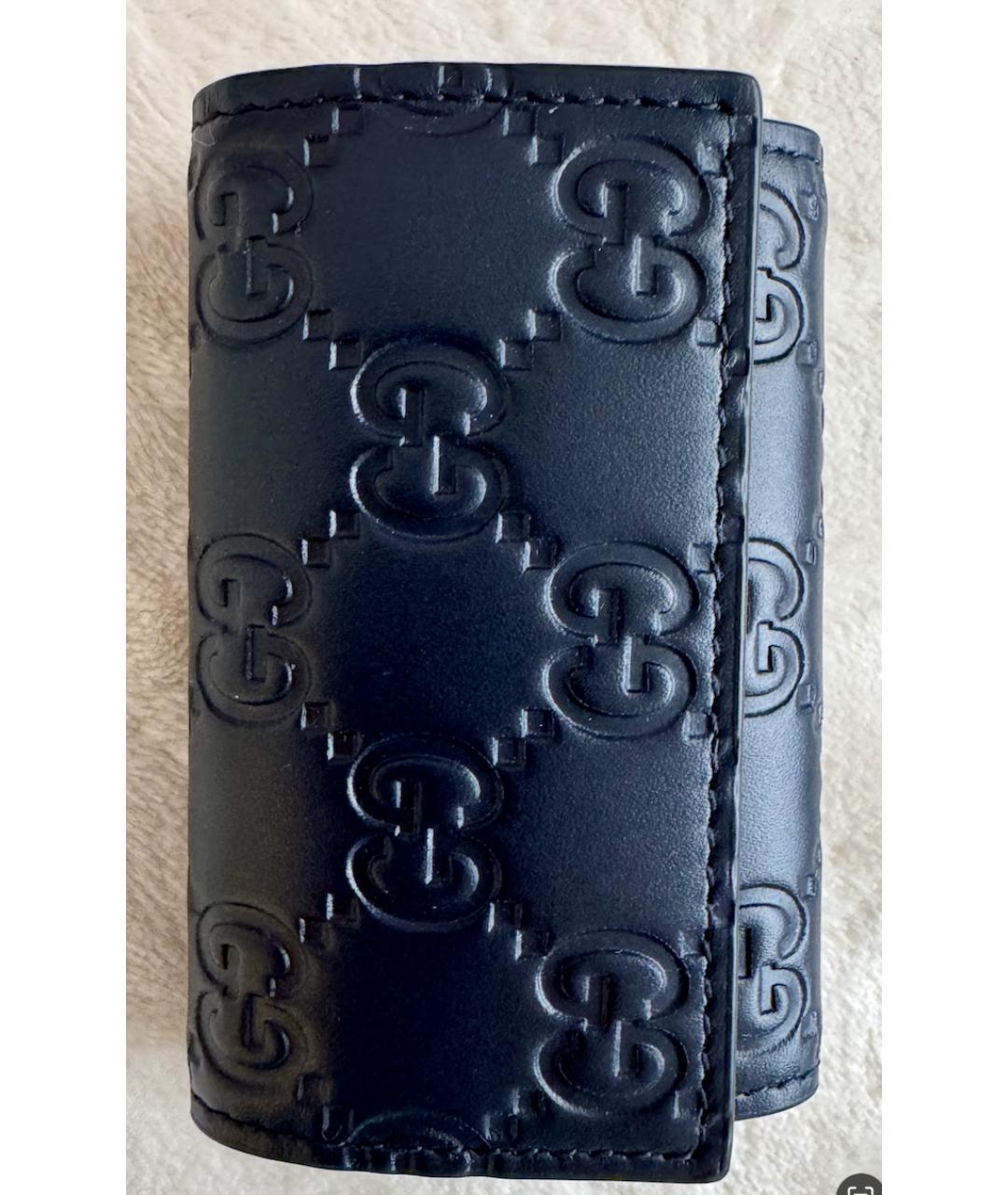 GUCCI Темно-синяя ключница, фото 9