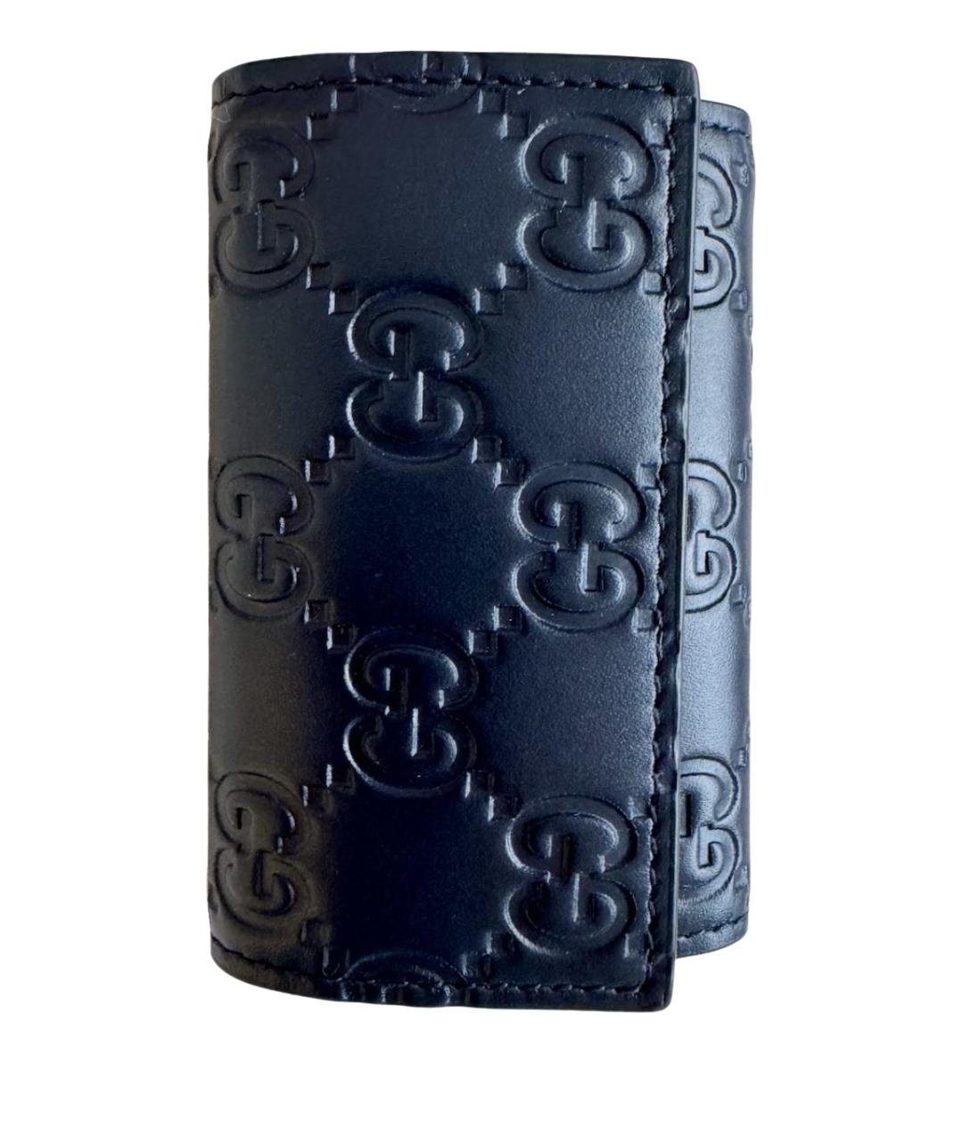 GUCCI Темно-синяя ключница, фото 1