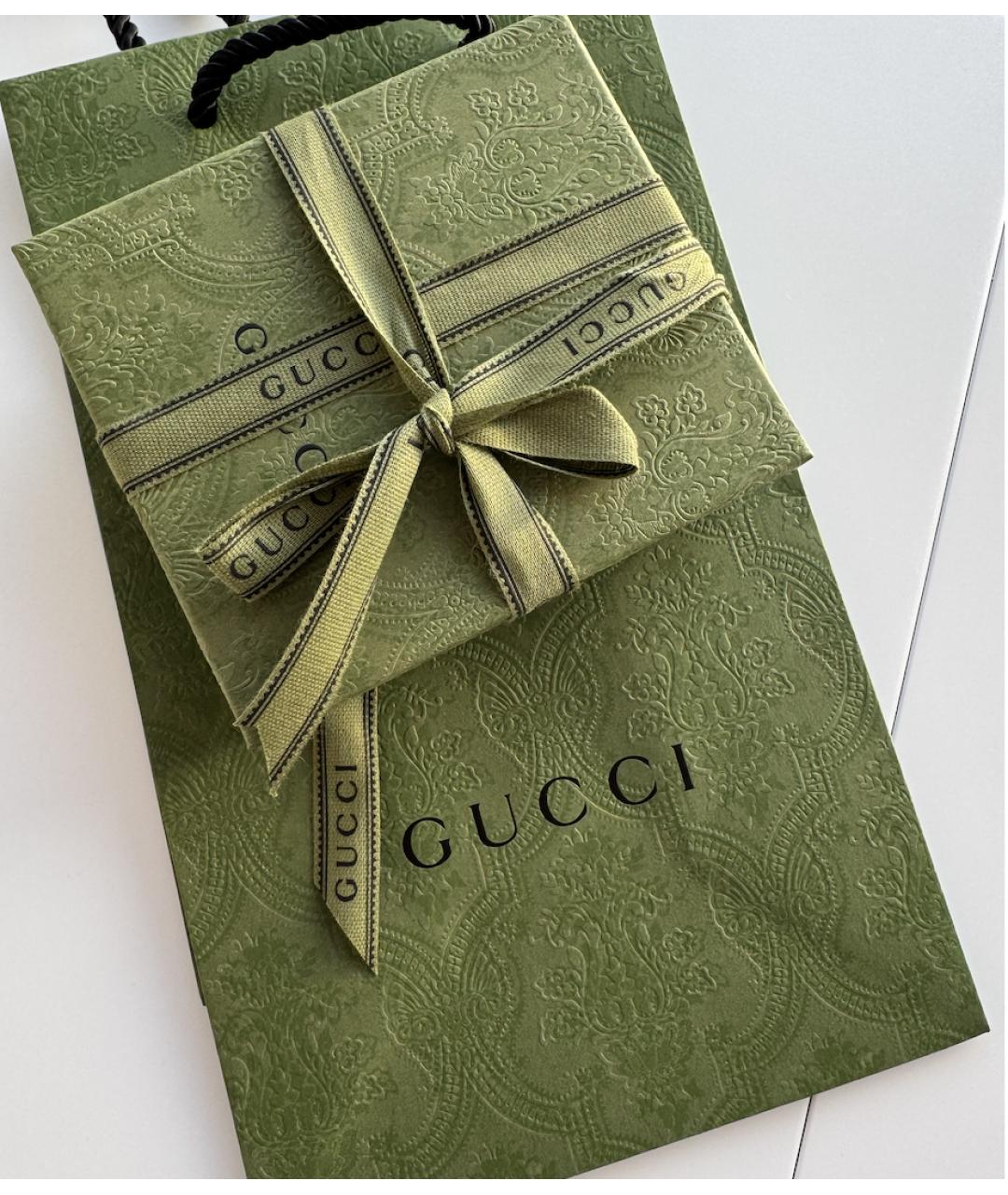GUCCI Коричневый кожаный кошелек, фото 7