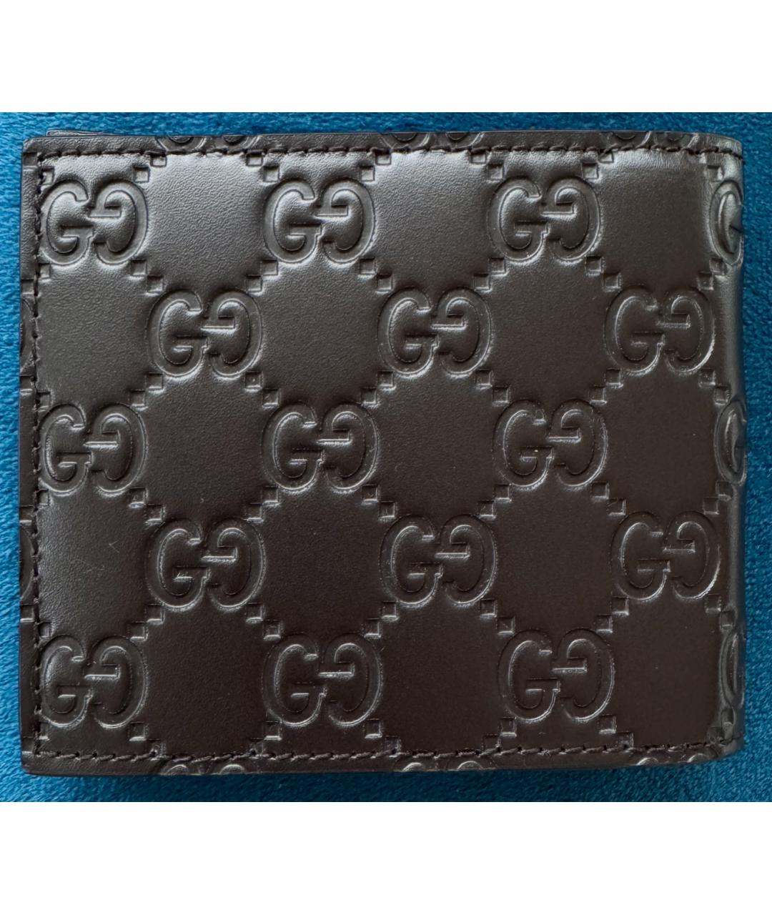 GUCCI Коричневый кожаный кошелек, фото 2
