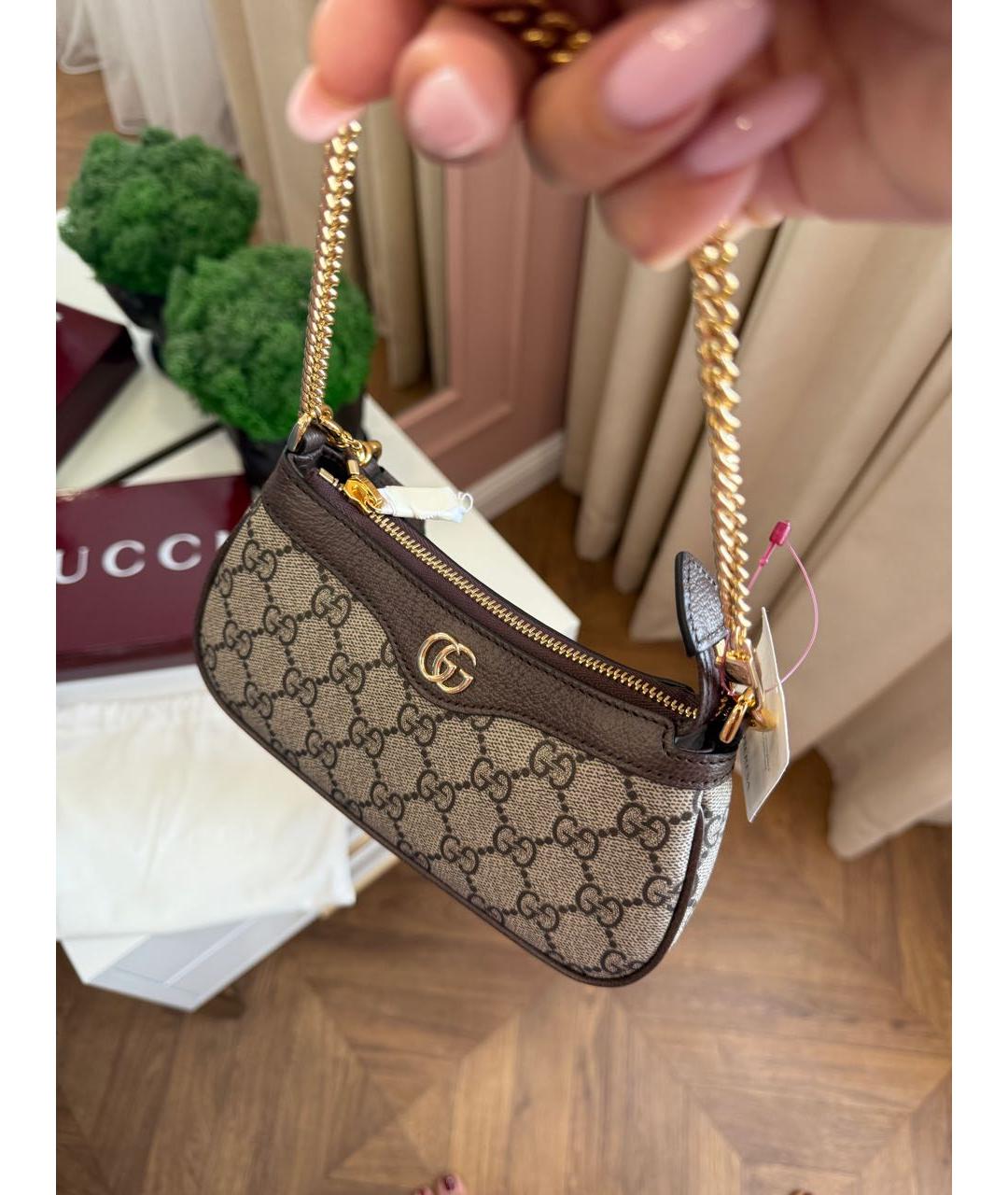 GUCCI Коричневая сумка через плечо, фото 4