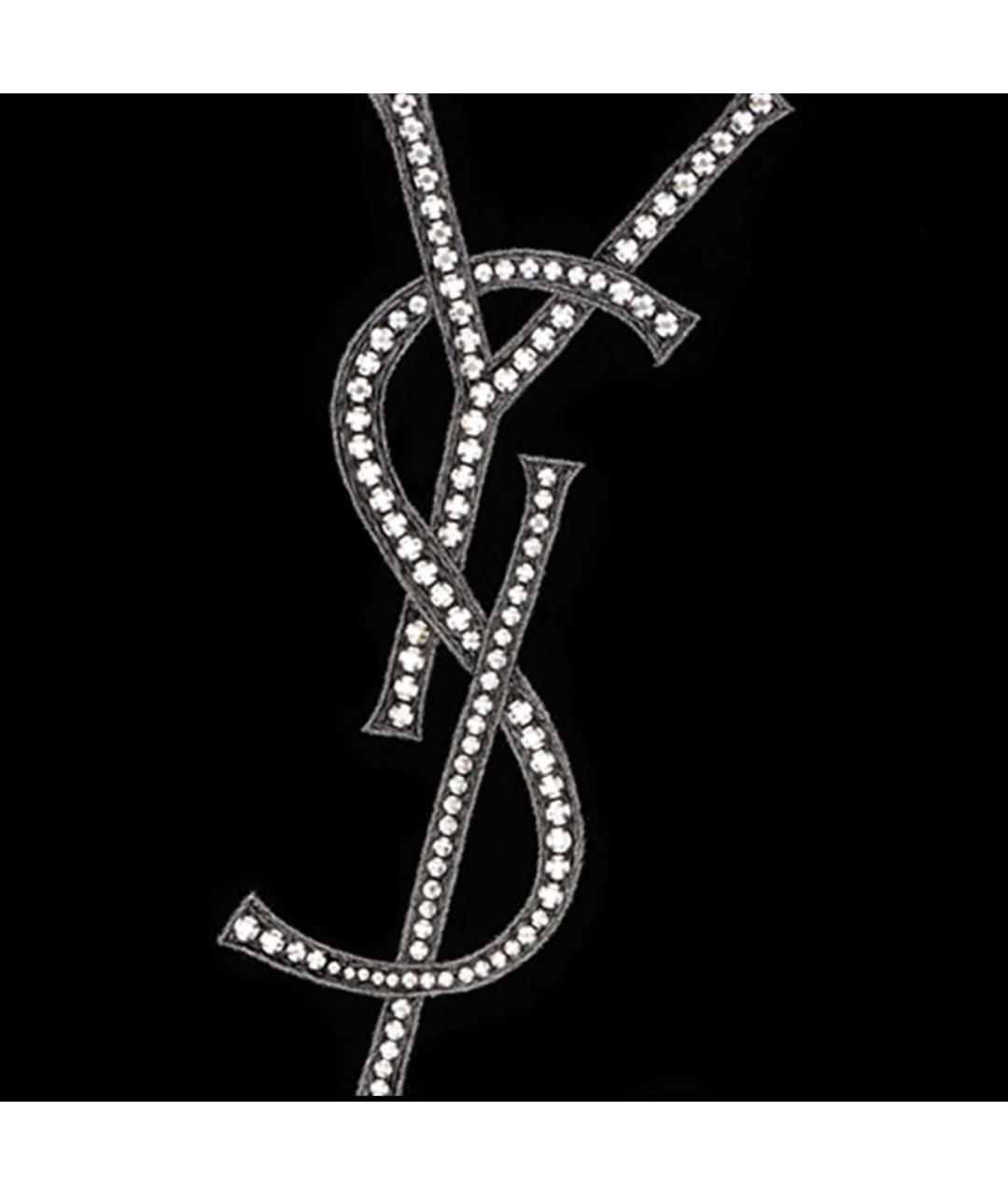 SAINT LAURENT Черное хлопковое пальто, фото 6