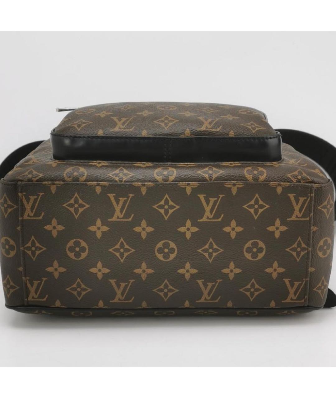 LOUIS VUITTON Коричневый кожаный рюкзак, фото 5
