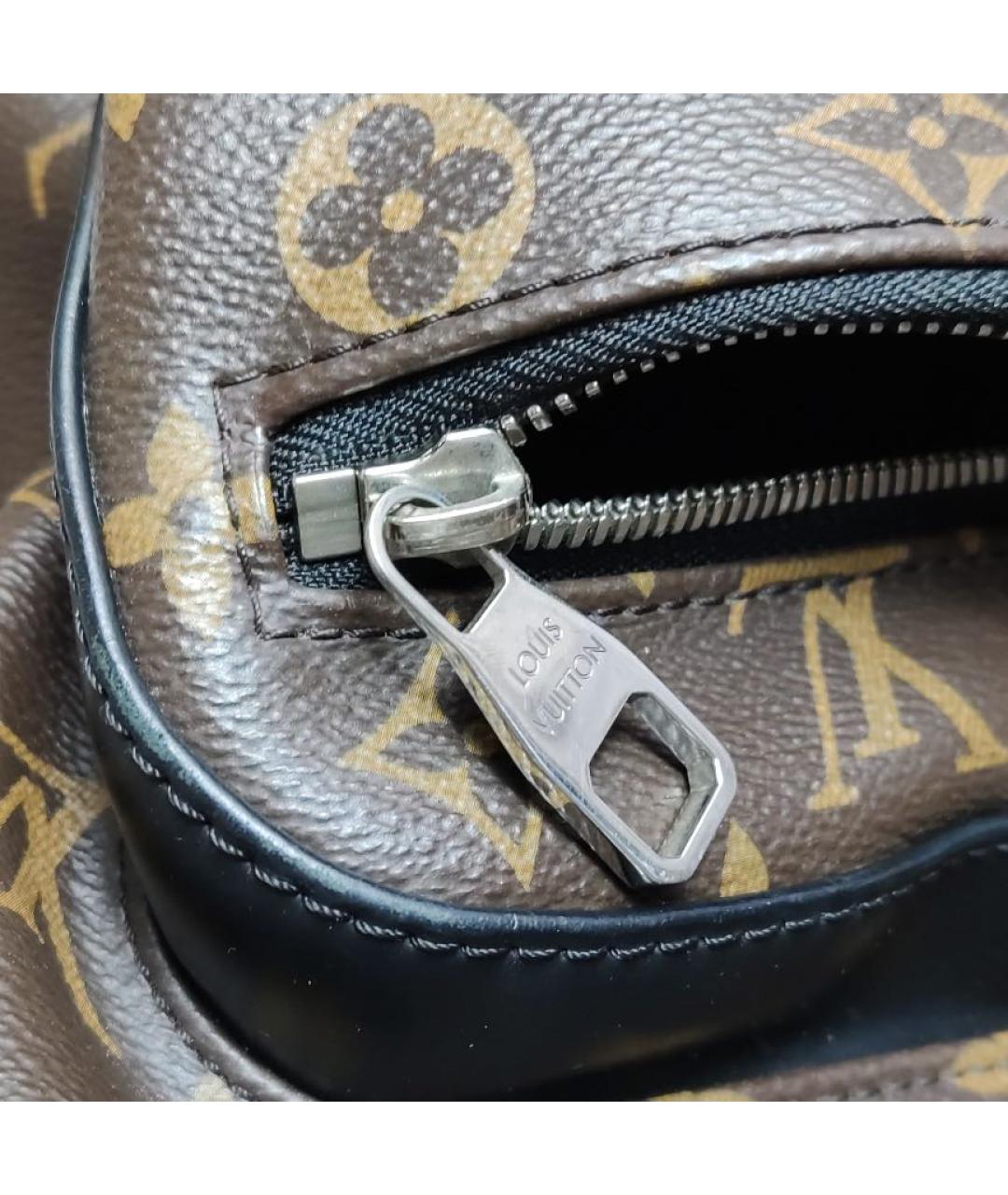 LOUIS VUITTON Коричневый кожаный рюкзак, фото 7