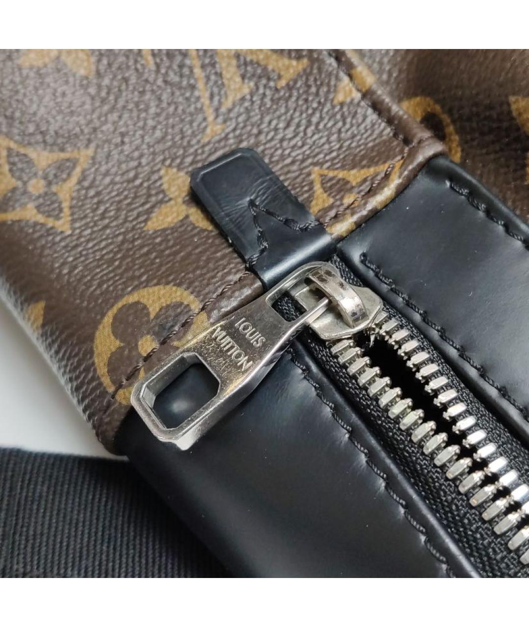 LOUIS VUITTON Коричневый кожаный рюкзак, фото 8