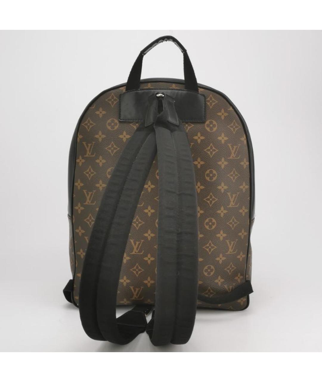 LOUIS VUITTON Коричневый кожаный рюкзак, фото 4