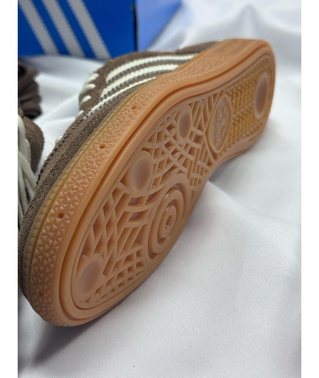 ADIDAS Коричневые замшевые кроссовки, фото 5