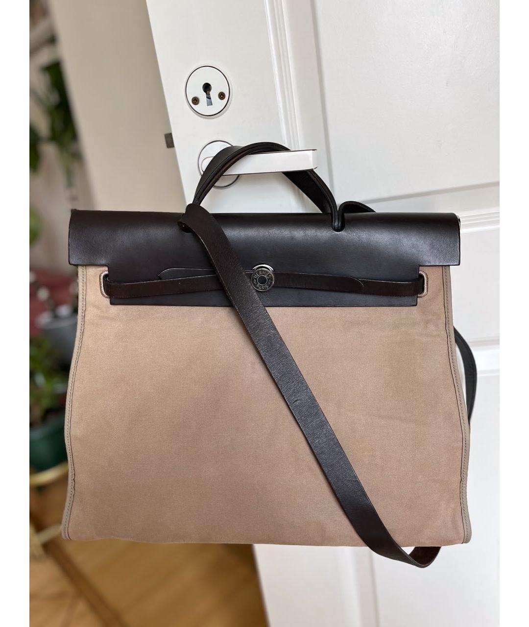 HERMES Коричневая сумка тоут, фото 2