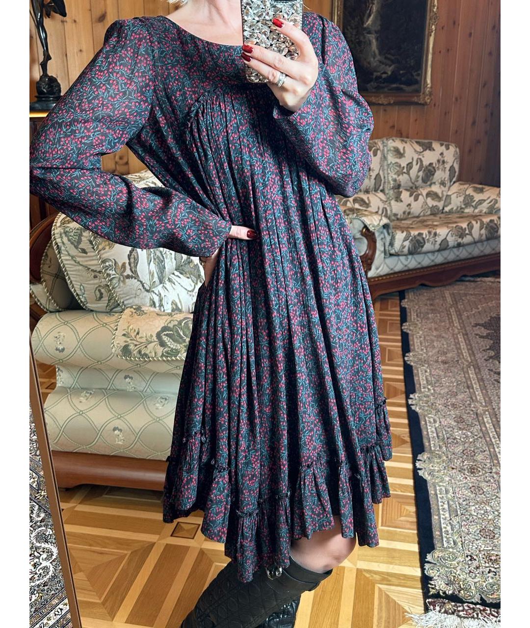 CHLOE Мульти хлопковое повседневное платье, фото 4