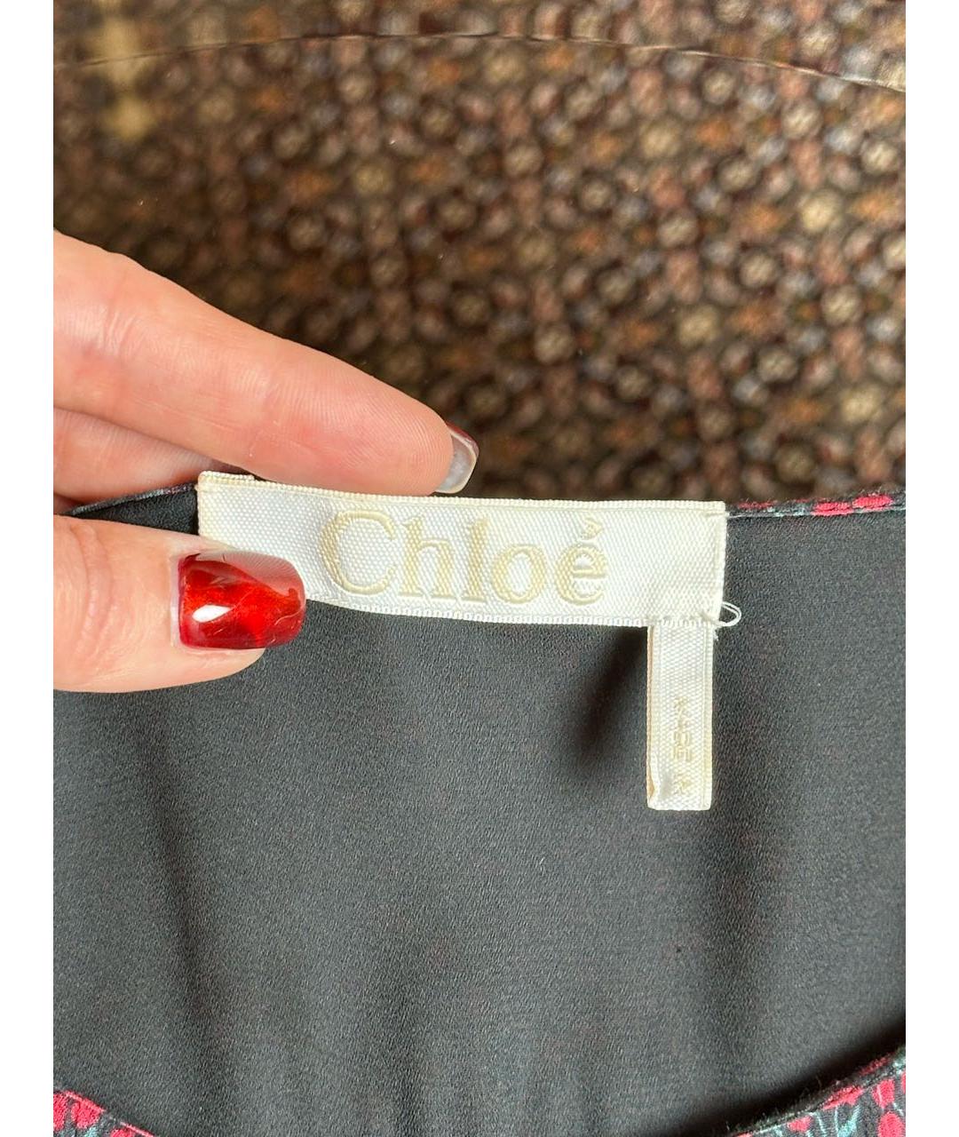 CHLOE Мульти хлопковое повседневное платье, фото 3