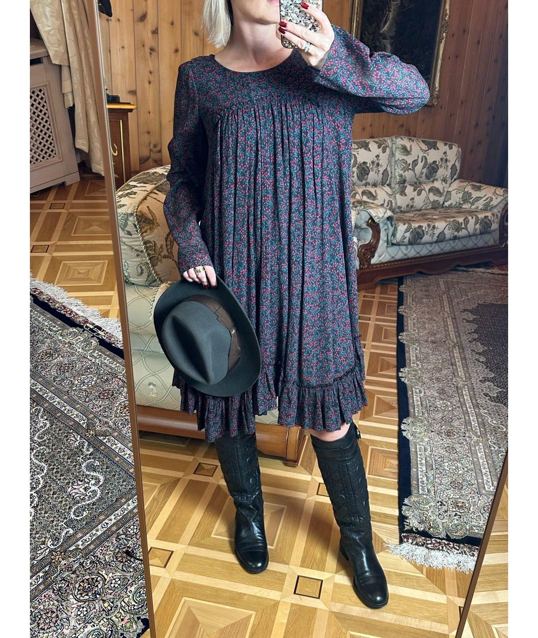 CHLOE Мульти хлопковое повседневное платье, фото 8