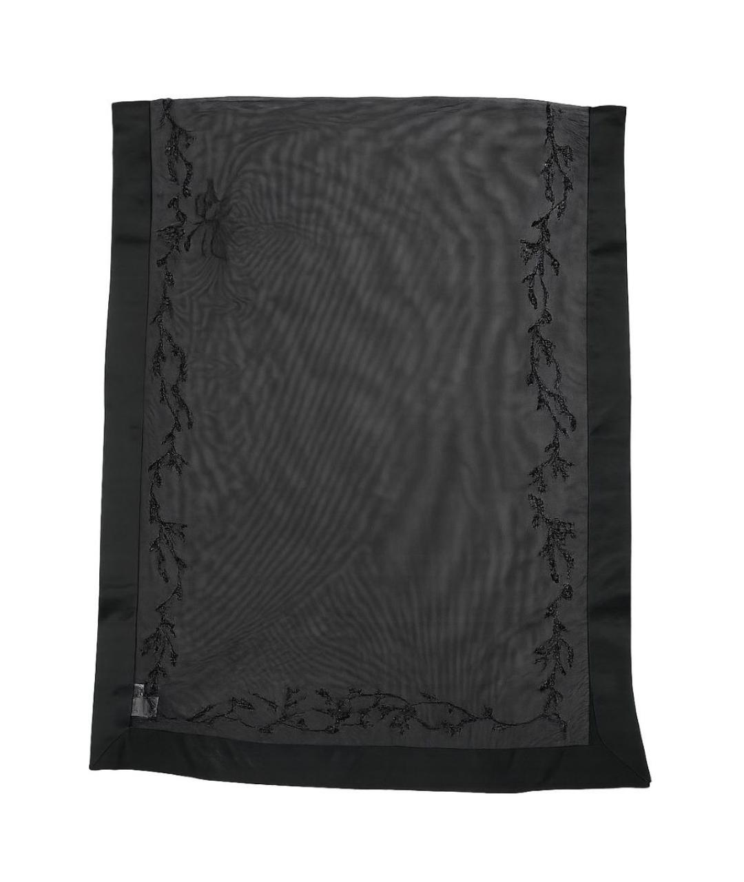 DOLCE&GABBANA Черный шарф, фото 4