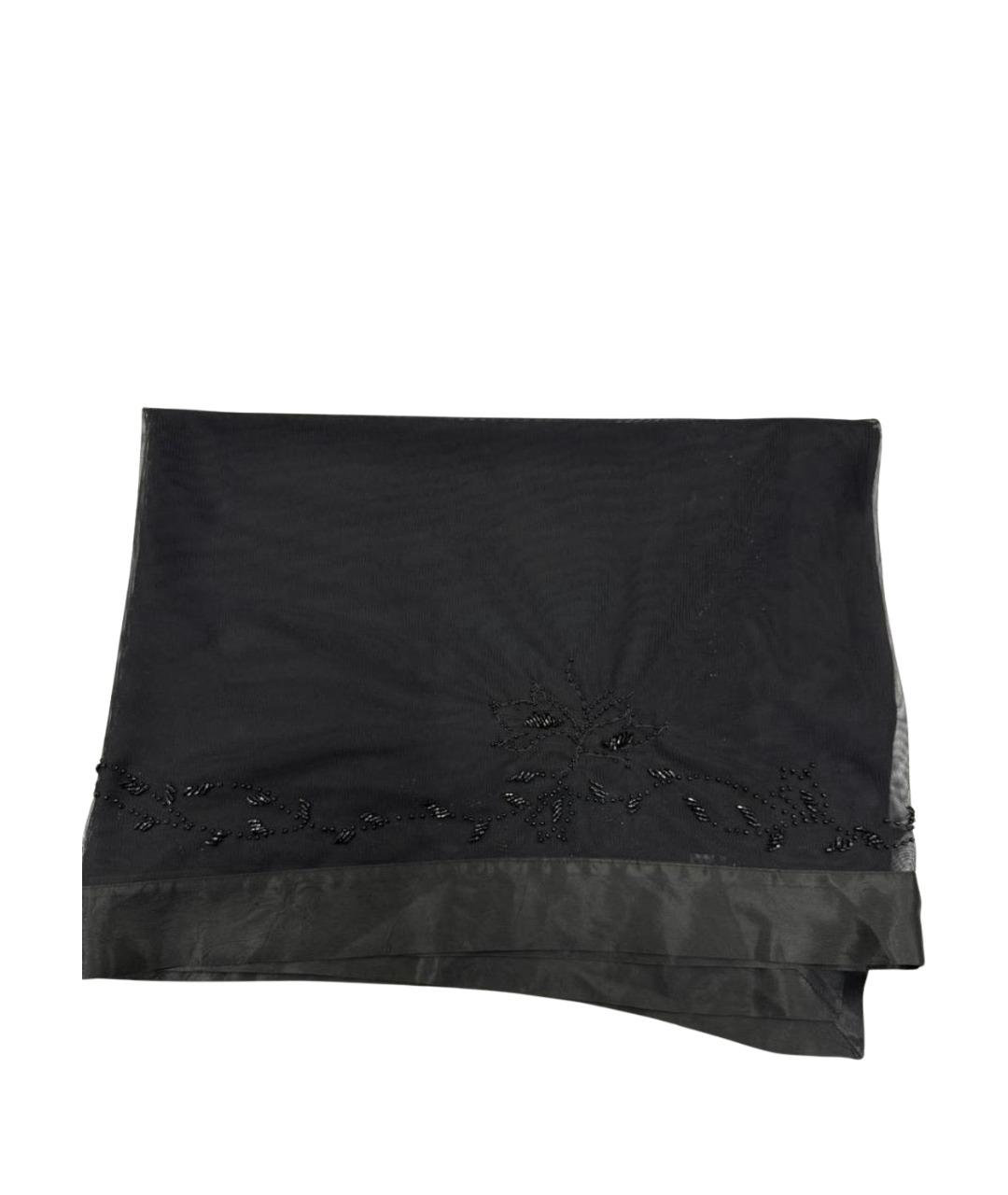 DOLCE&GABBANA Черный шарф, фото 1