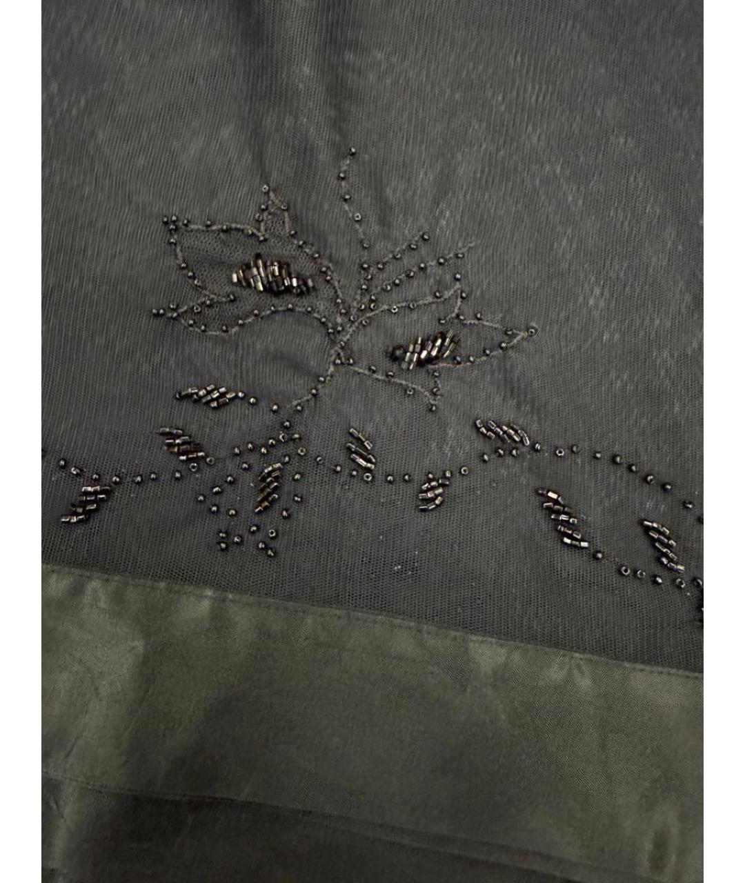 DOLCE&GABBANA Черный шарф, фото 5