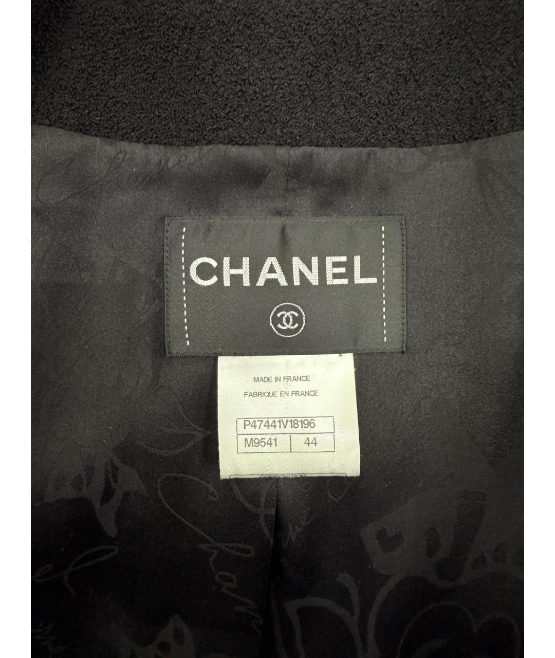 CHANEL Черное пальто, фото 4