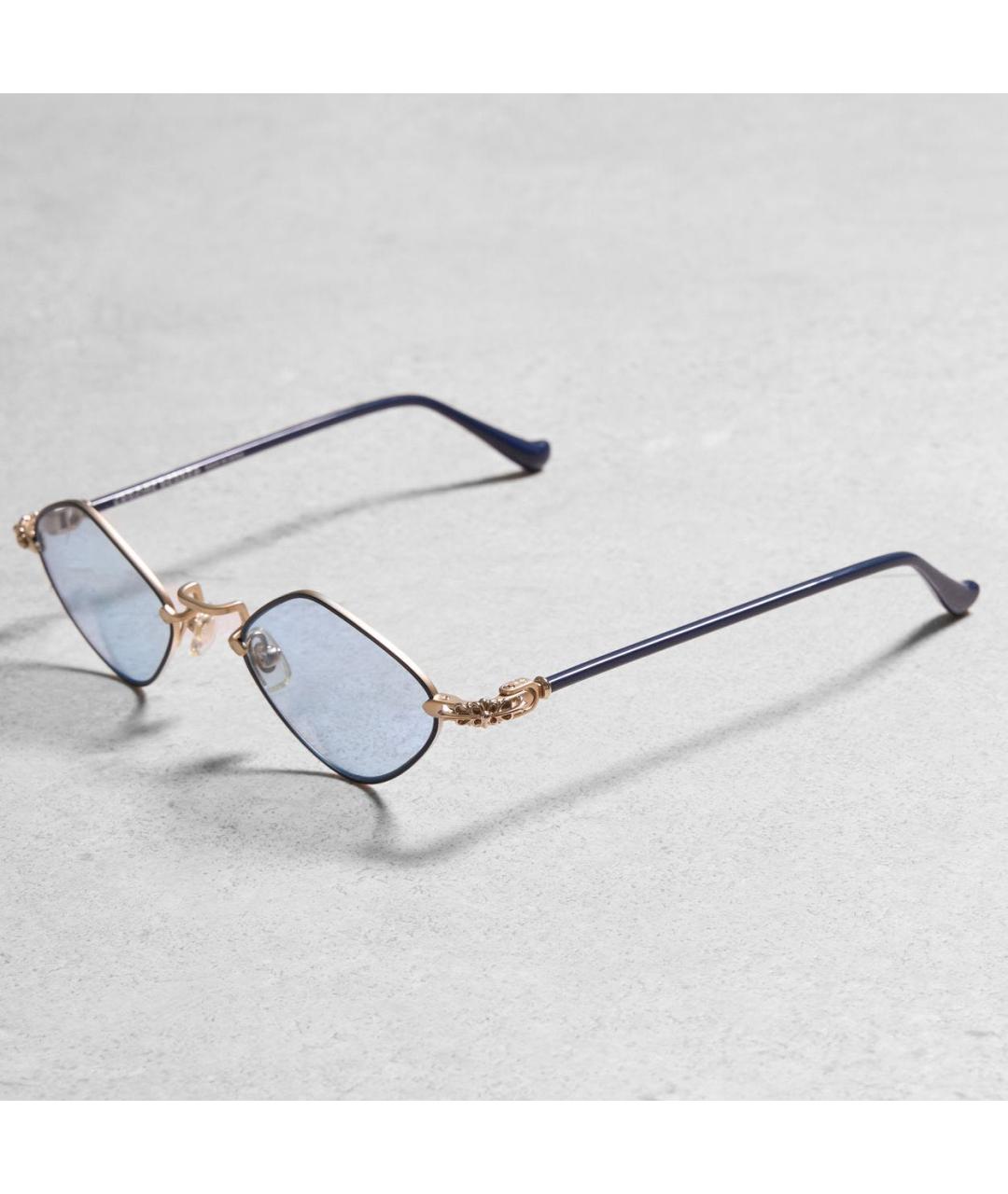 CHROME HEARTS Голубые металлические солнцезащитные очки, фото 7