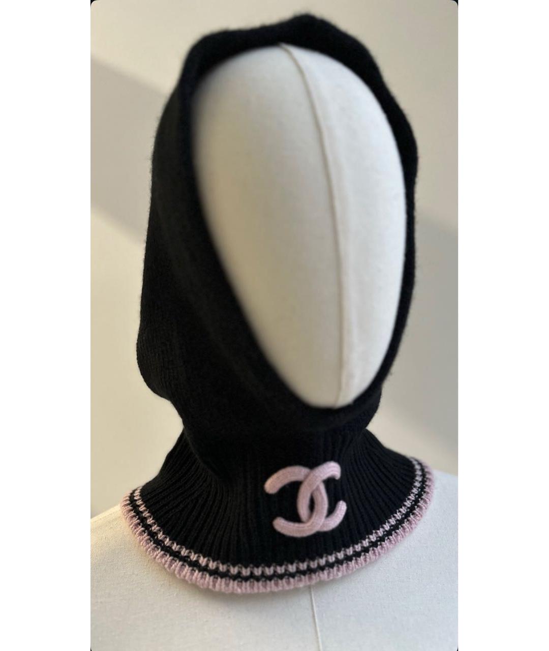 CHANEL Черная шерстяная шляпа, фото 2