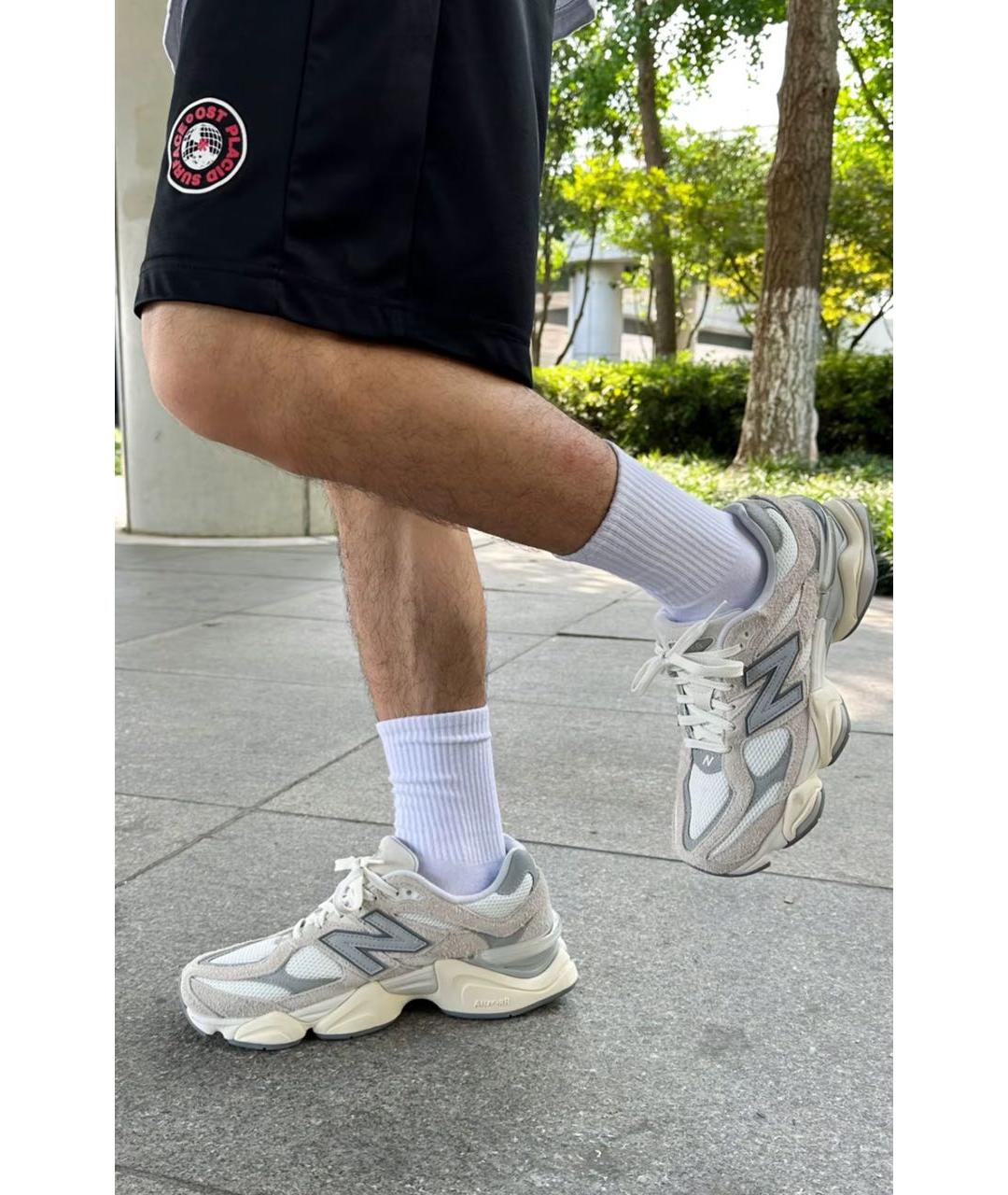 NEW BALANCE Белые текстильные низкие кроссовки / кеды, фото 3