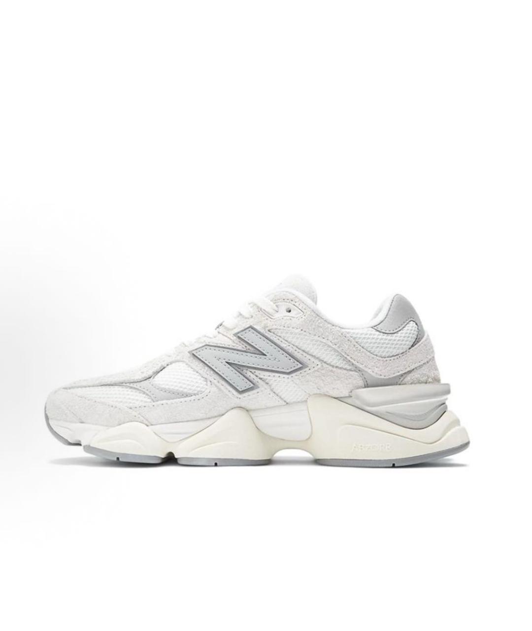 NEW BALANCE Белые текстильные низкие кроссовки / кеды, фото 4