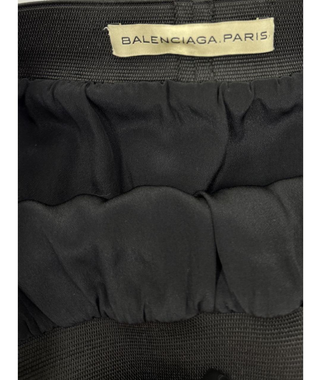 BALENCIAGA Темно-синяя юбка мини, фото 4