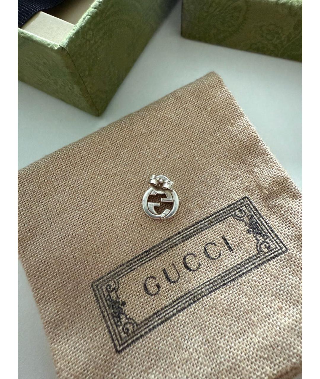 GUCCI Серебряные серебряные серьги, фото 3