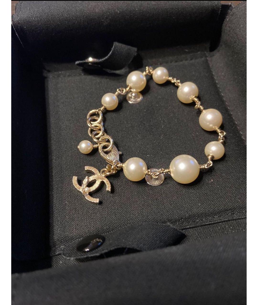 CHANEL Бежевый браслет, фото 8