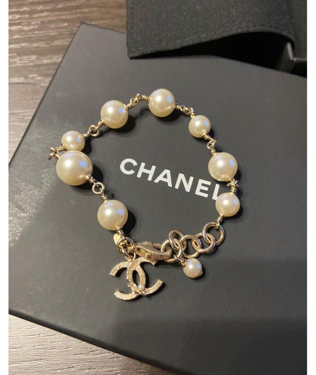 CHANEL Бежевый браслет, фото 5