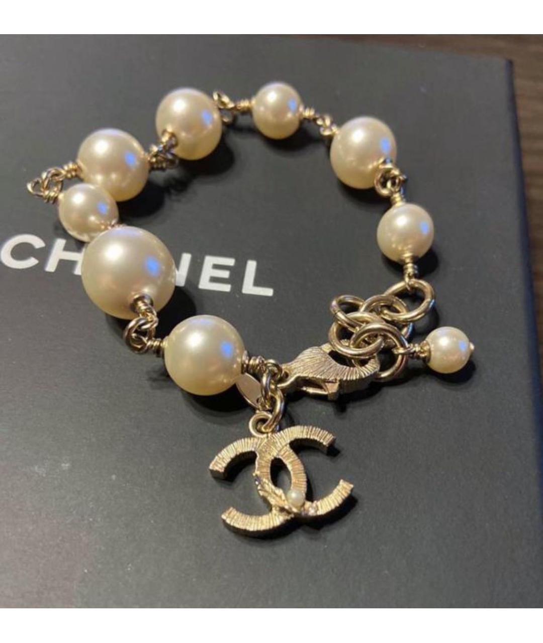 CHANEL Бежевый браслет, фото 9