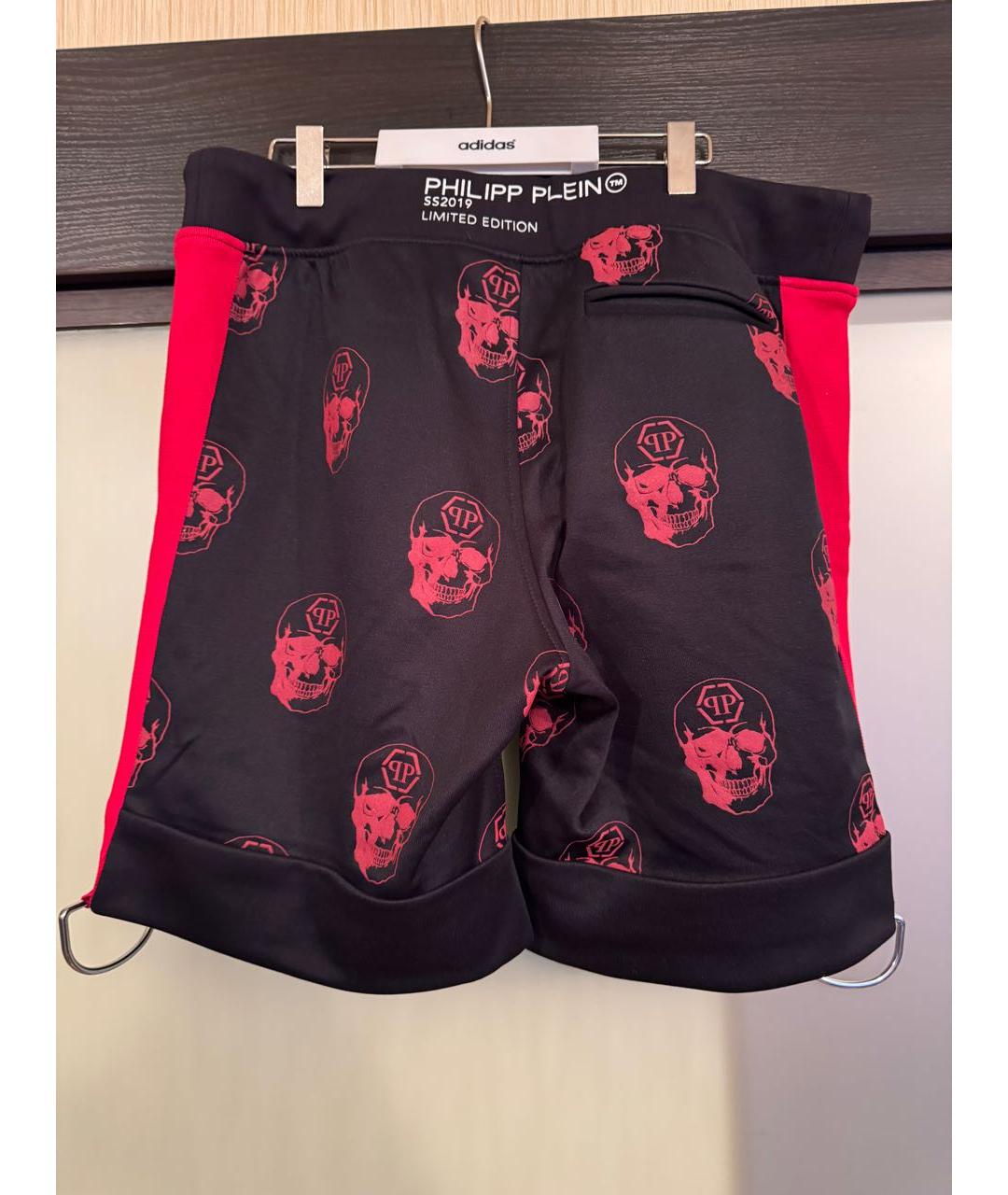 PHILIPP PLEIN Красные хлопковые шорты, фото 5