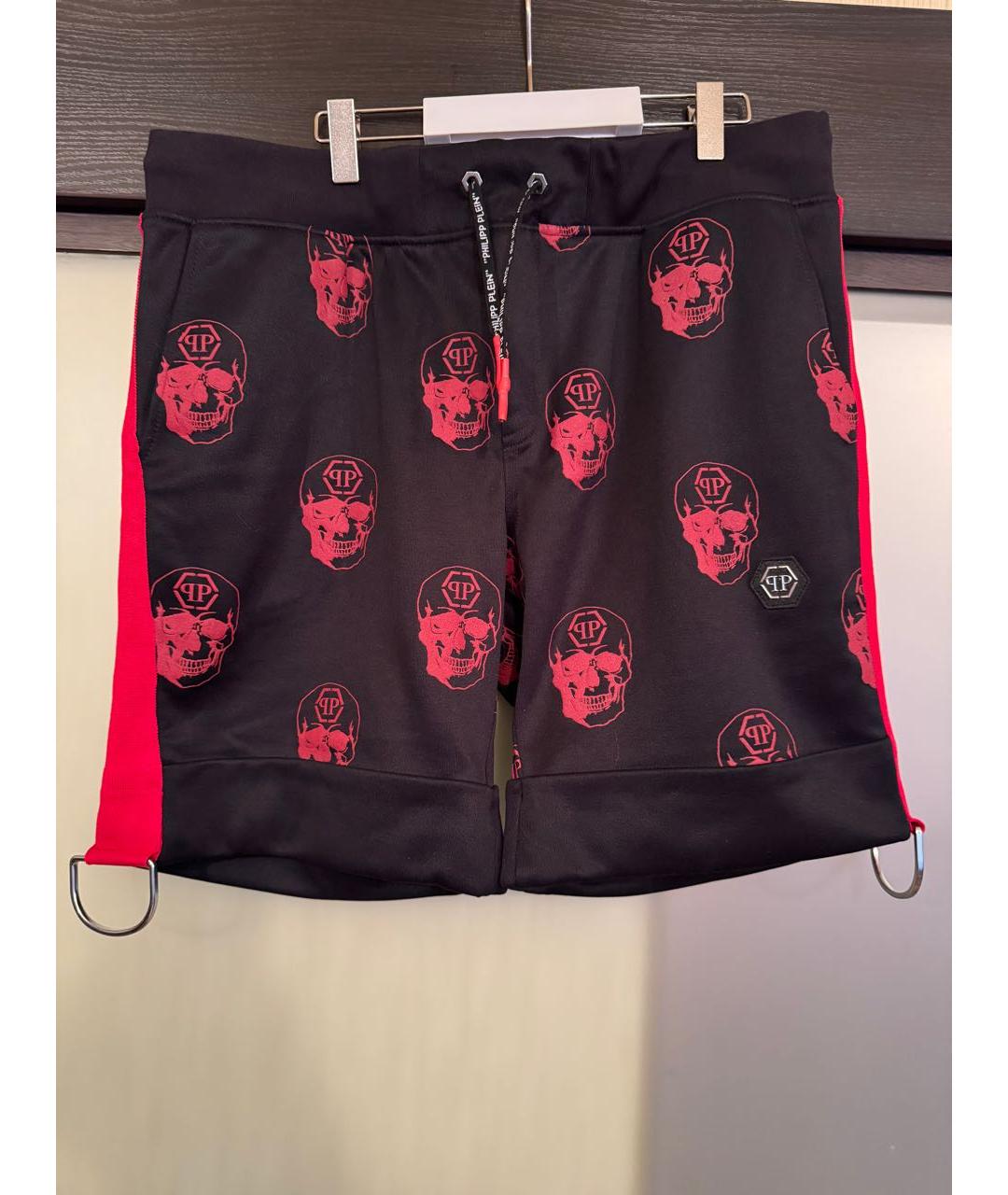 PHILIPP PLEIN Красные хлопковые шорты, фото 9