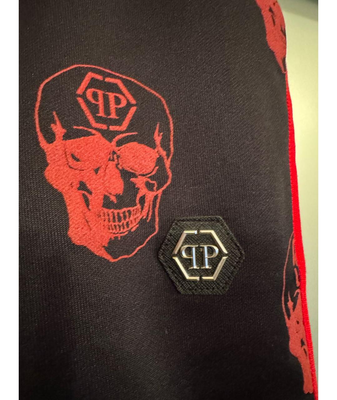PHILIPP PLEIN Красные хлопковые шорты, фото 2