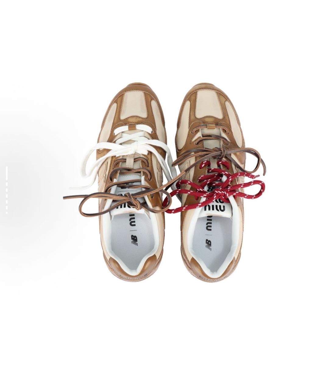 MIU MIU Кожаные кеды, фото 3